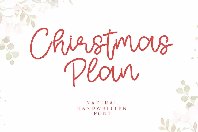 Christmas Plan - Personal Use font