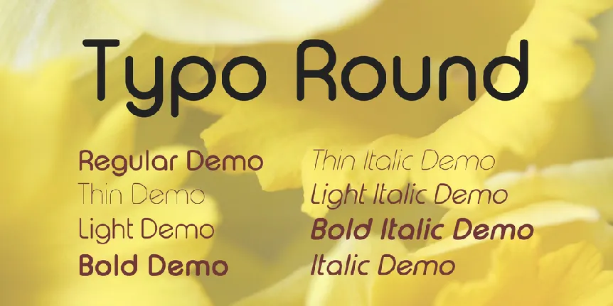 Typo Round font