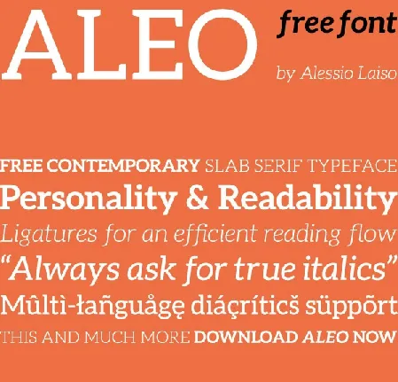 Aleo font