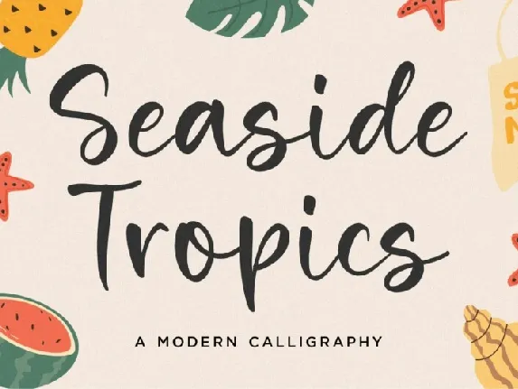 Seaside Tropics font