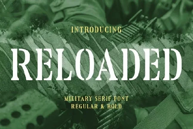 Reloaded font