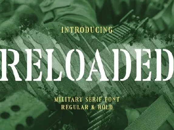 Reloaded font