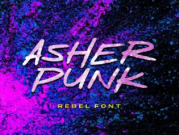 Asher Punk Display font