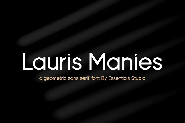 Lauris Manies font