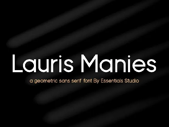 Lauris Manies font