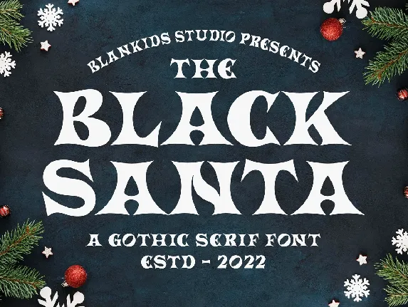 Black Santa font