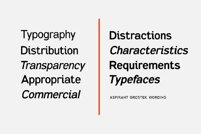 Aspirant Grotesk font