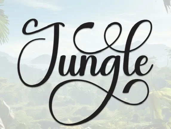 Jungle Calligraphy font