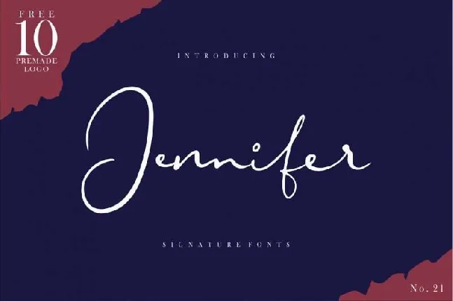 Jennifer Signature Free font