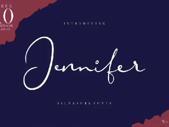 Jennifer Signature Free font