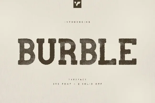 Burble VP font