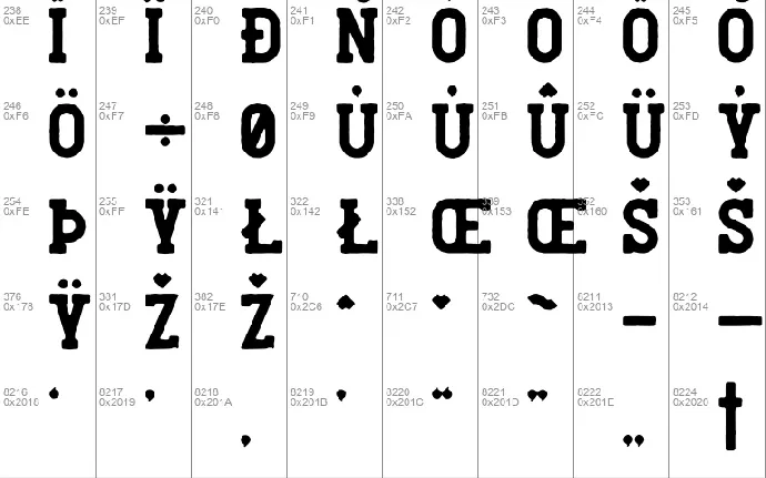 Burble VP font