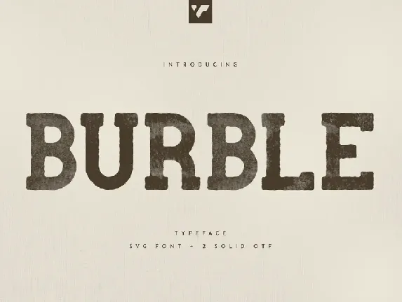 Burble VP font