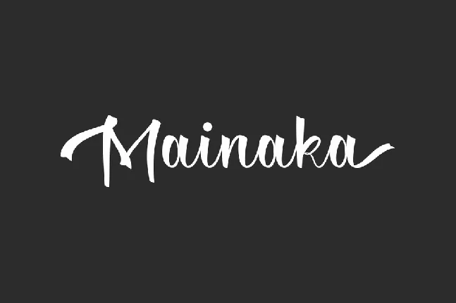 Mainaka Demo font