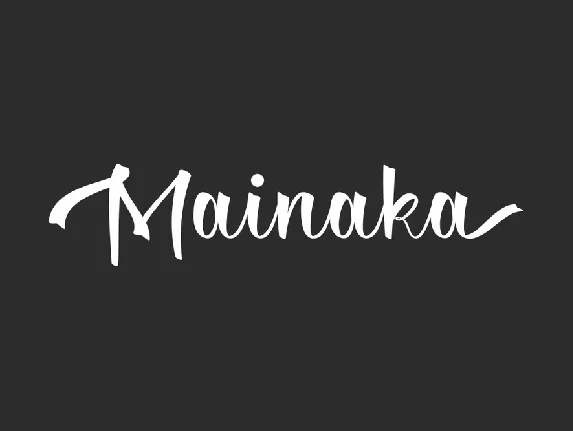 Mainaka Demo font