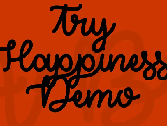 Try Happiness Demo font