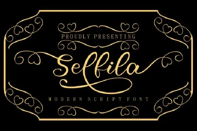 Selfila font