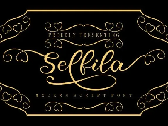 Selfila font