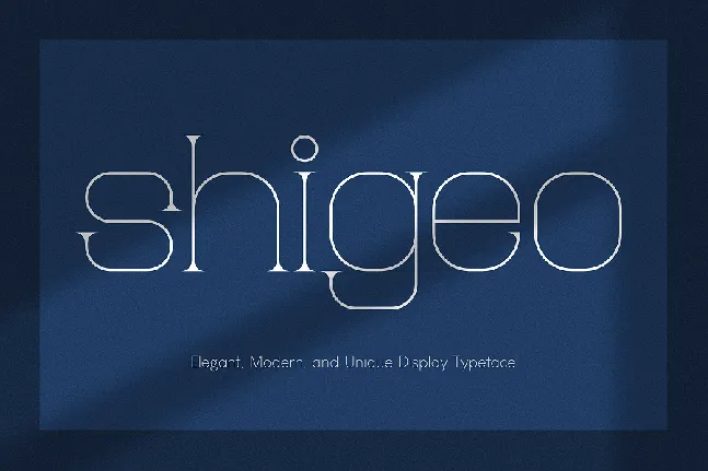 Shigeo font