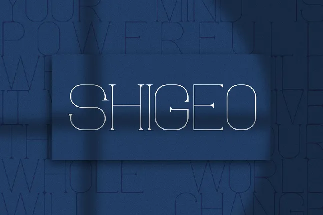 Shigeo font