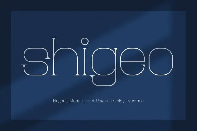 Shigeo font