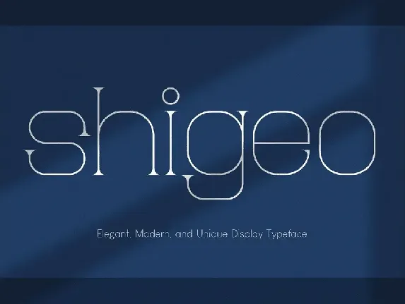 Shigeo font