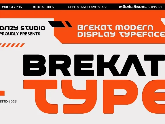 Brekat font