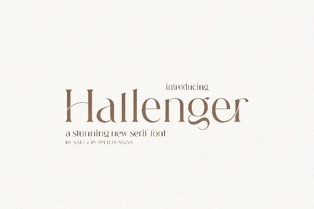 Hallenger font