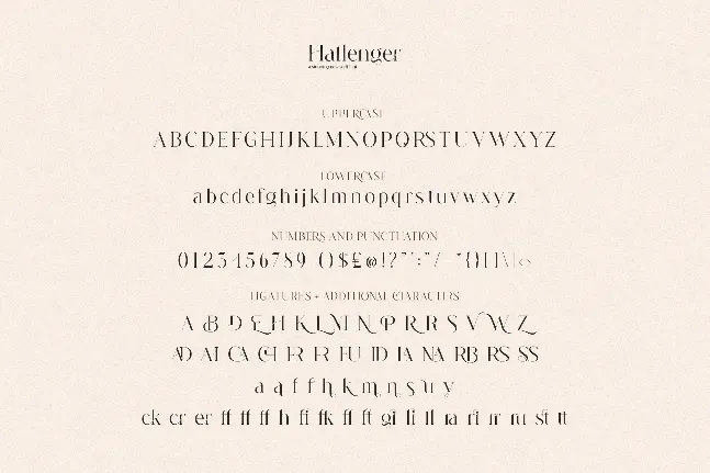 Hallenger font