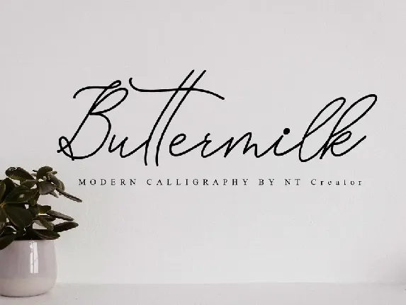 Buttermilk font