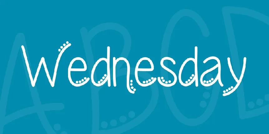 Wednesday font