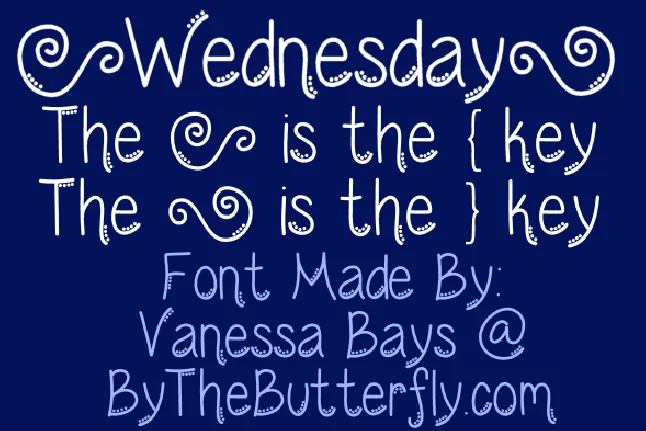 Wednesday font