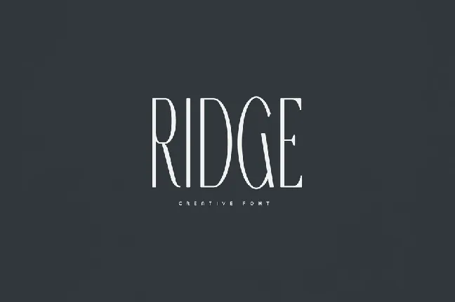 Ridge font