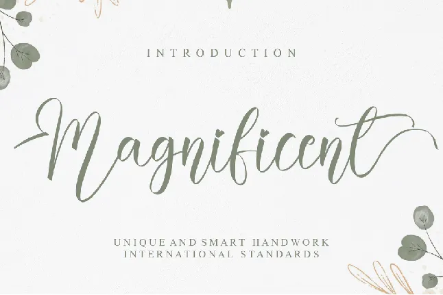 Magnificent font