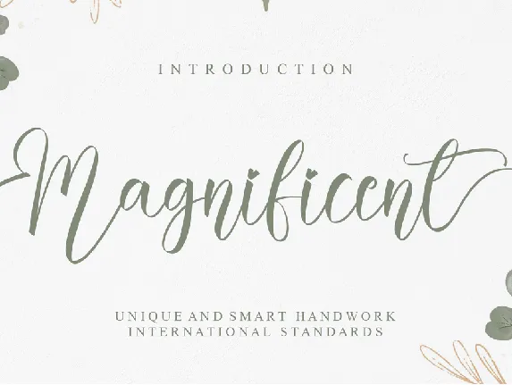 Magnificent font