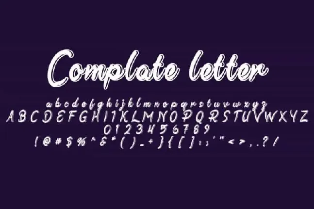 Ringed Script font