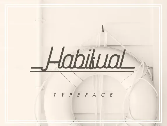 Habitual Typeface font