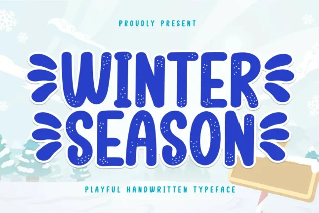 Winter Season Display font