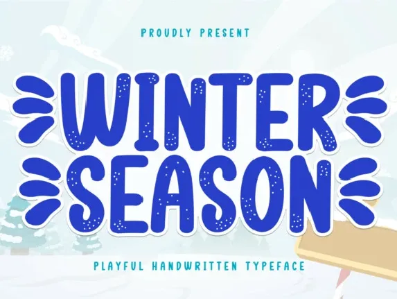 Winter Season Display font