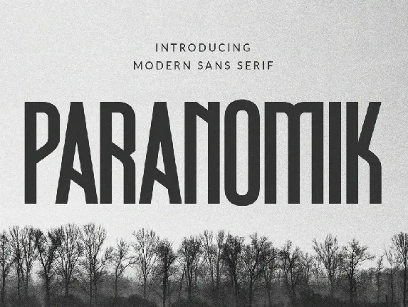 Paranomik font