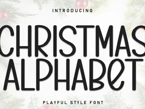 Christmas Alpabet Display font