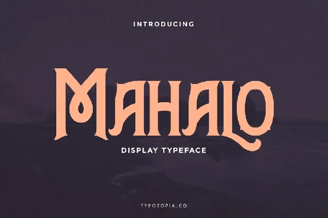 Mahalo font