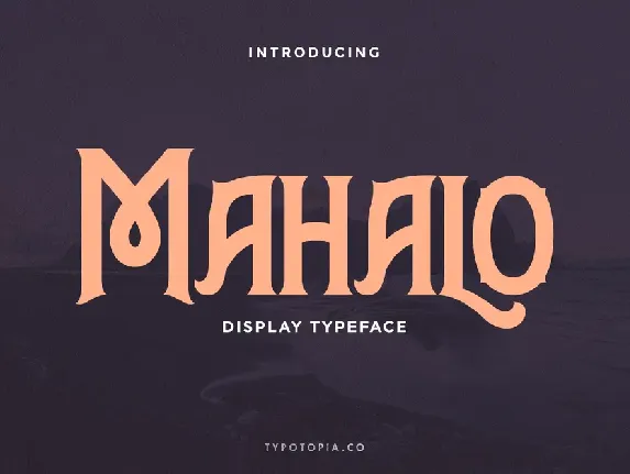 Mahalo font