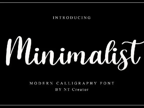 Minimalist font