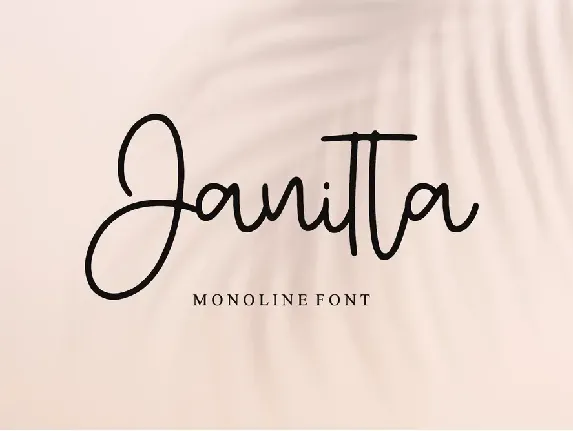 Janitta font