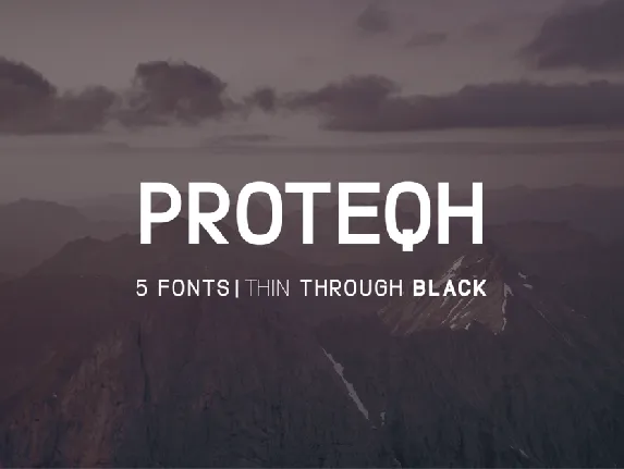 Proteqh font