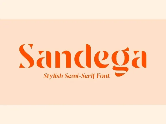 Sandega font