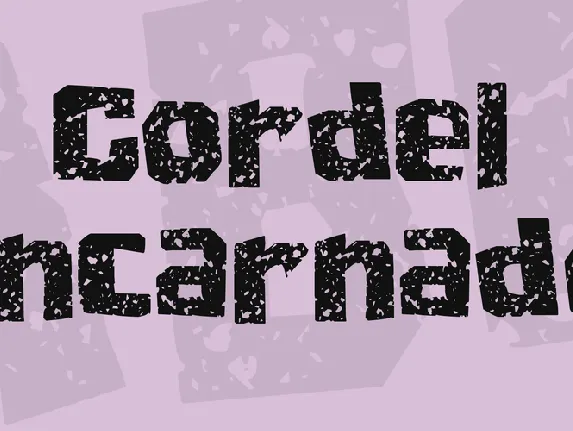 Cordel Encarnado font