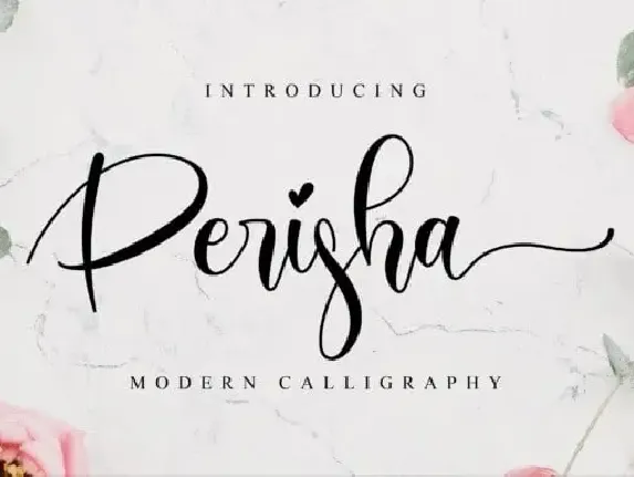 Perisha Calligraphy font