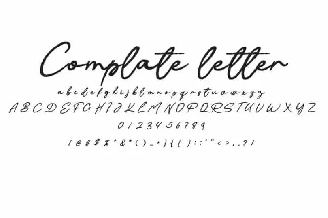 Reflecting Handwritten font